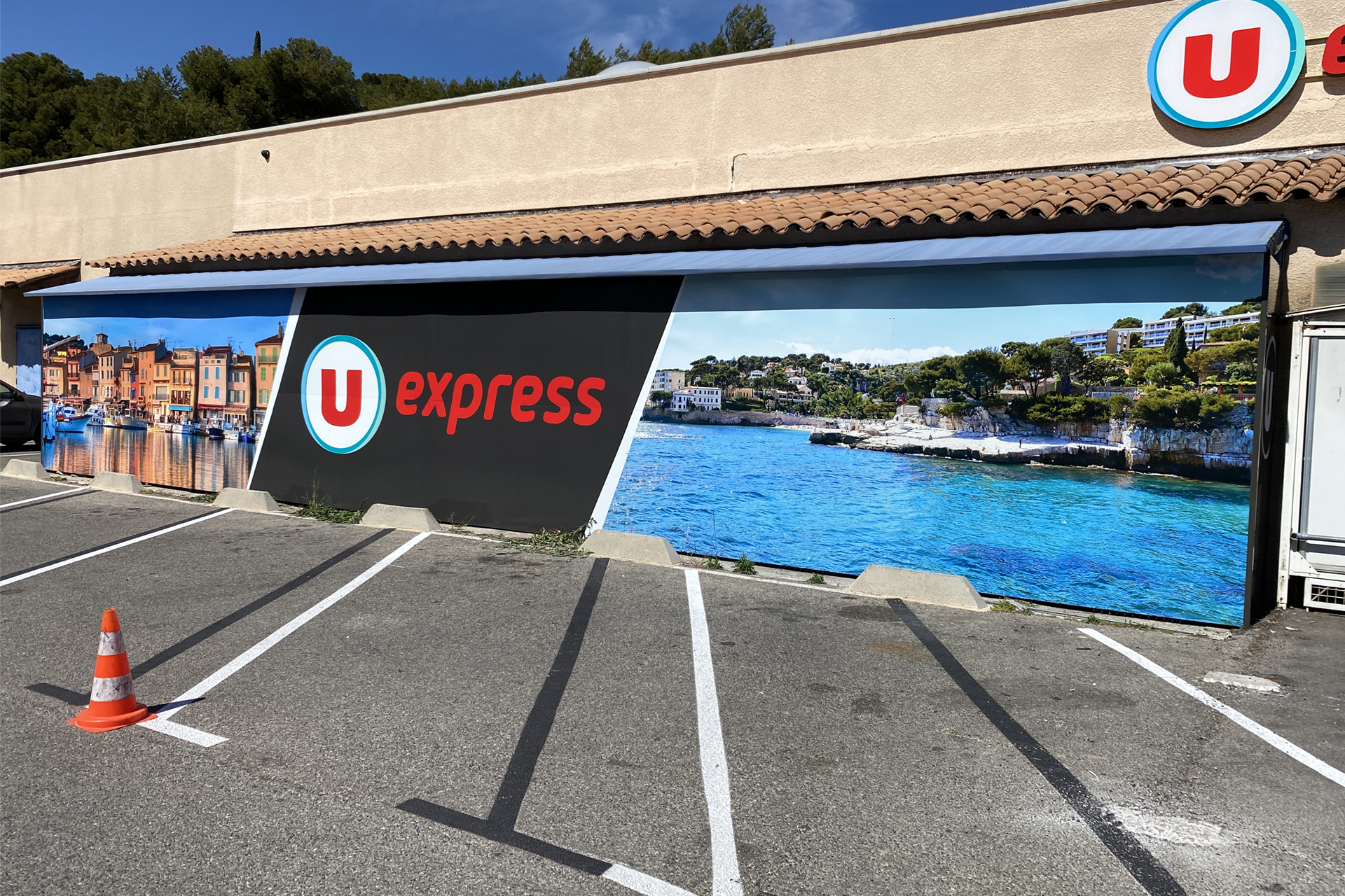 Vitrophanie U express Cassis 3