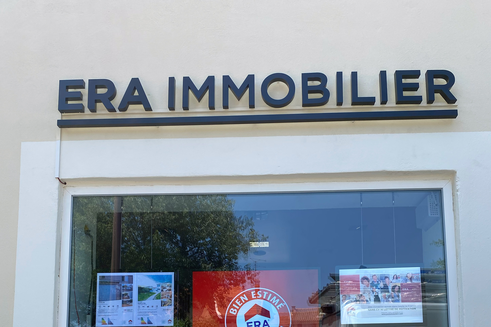 Lettre enseigne aluminium ERA Immobilier 2